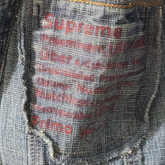 VTG Venezia Denim Jacket Jean Shacket Rustic Rodeo Plus Size 18/20 - Picture 6 of 7